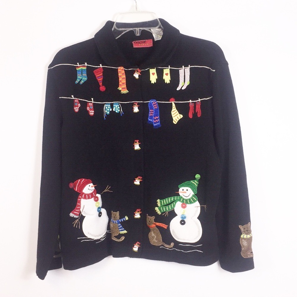 Onque Casuals Women's Embroider Christmas Sweater